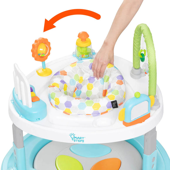 Baby Trend Bounce N Dance 4-in-1 Activity Center Walker (Hexagon Dots)