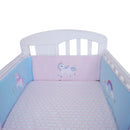 Babydreams 100% Cotton Bumper Set with Embroidery - 25x200cm x 2 Half Bumper-4