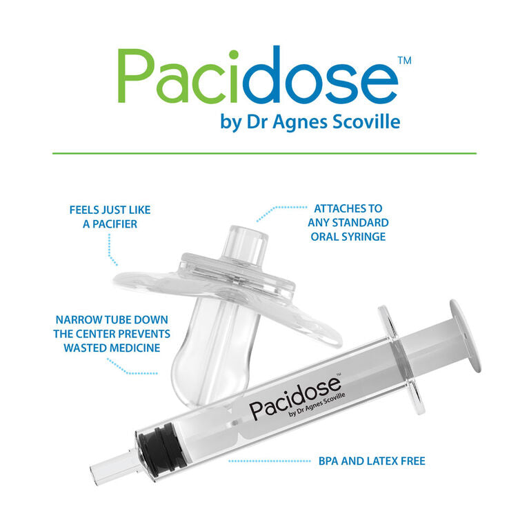 Dr Brown's Pacidose Liquid Medicine Dispenser Combo Pack (2 Pacifiers, 1 Syringe) - 0