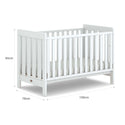 Australia Boori Daintree Premium Convertible Cot Bed + FREE Toddler Bed Guard