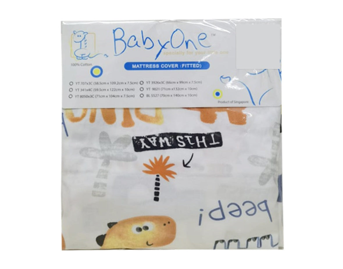 BabyOne 100% Cotton Playpen/Baby Cot Fitted Sheet Cover