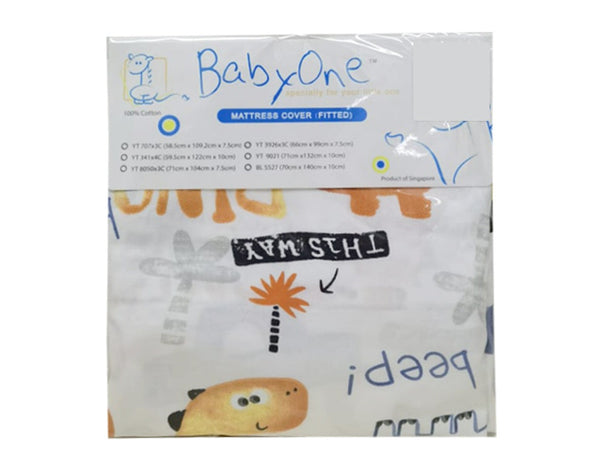 BabyOne 100% Cotton Playpen/Baby Cot Fitted Sheet Cover