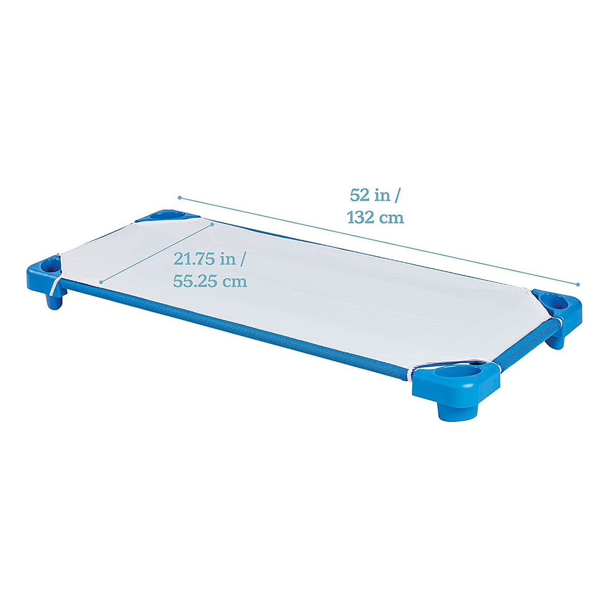 (Pre-Order) ECR4Kids Standard Cot Sheet with Elastic Straps - Polyester-Cotton Blend - Reusable Rest Cot Sheet for Naptime - 0