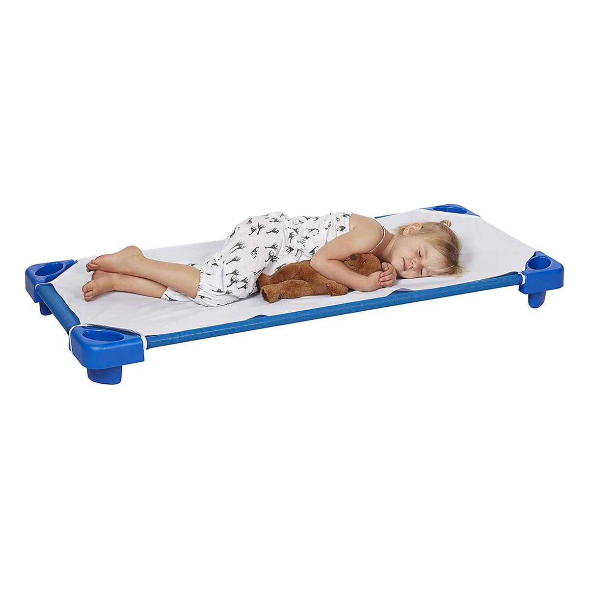 (Pre-Order) ECR4Kids Standard Cot Sheet with Elastic Straps - Polyester-Cotton Blend - Reusable Rest Cot Sheet for Naptime