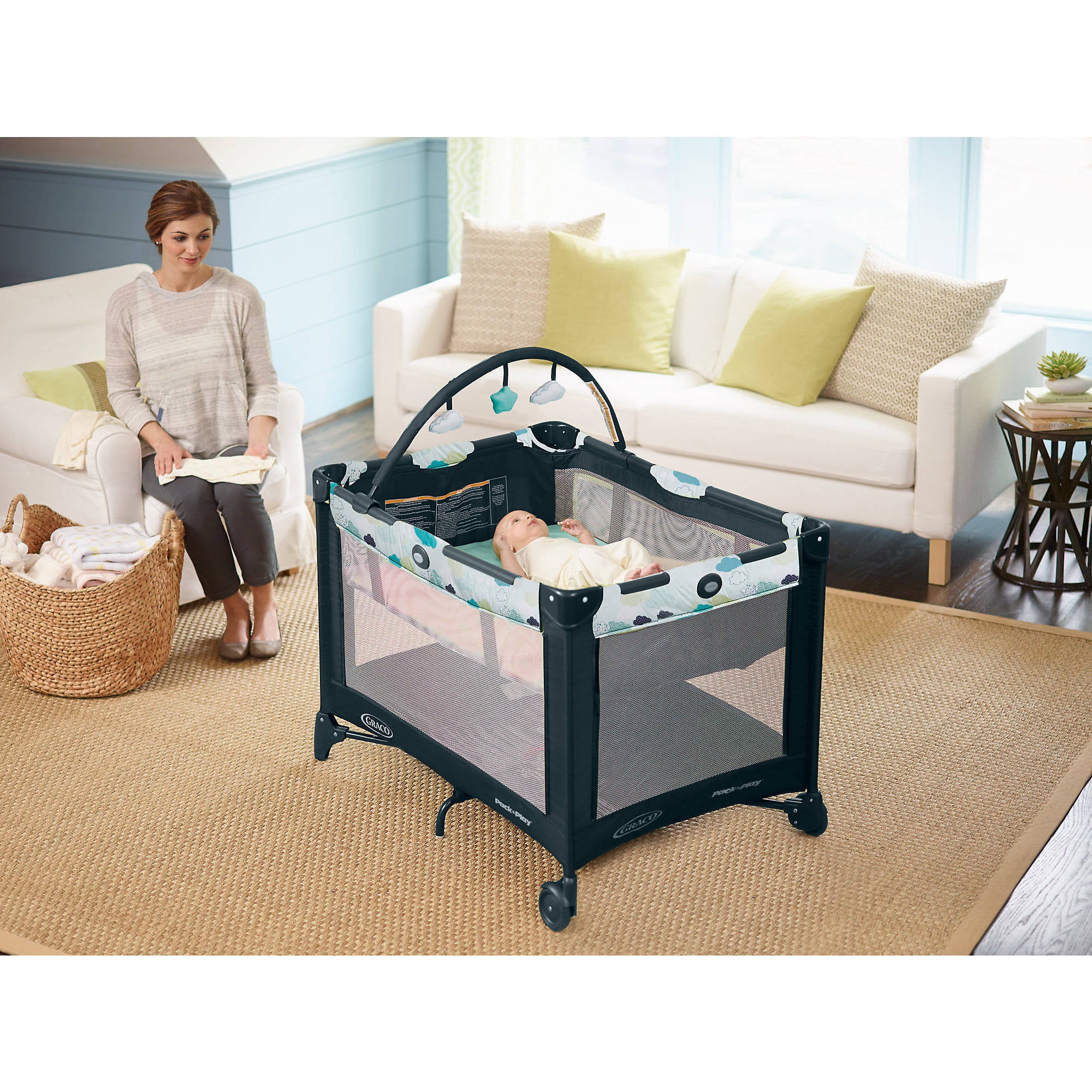 Bassinet Pack N Play Mattress Sheets Graco Pack 'n' Play On The Go