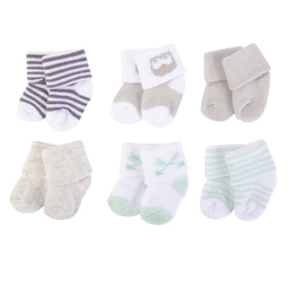 Luvable Friends 6pcs Baby Terry Socks