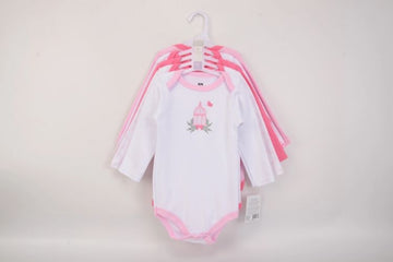 Hudson Baby 5pcs Bodysuit With Long Sleeve (Girl)(0-3m/3-6m/6-9m/9-12m) - 0