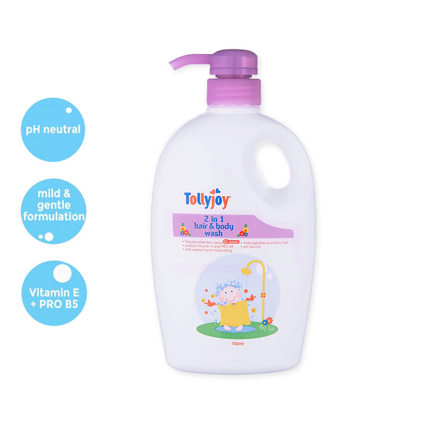 Tollyjoy 2in1 Hair and Baby Wash 750ml (Promo)