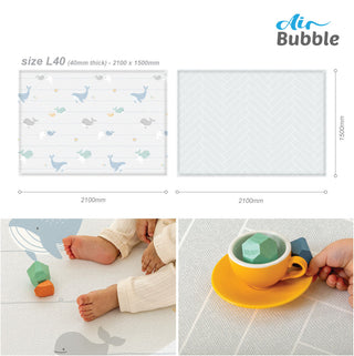 Parklon Air Bubble PVC Mat- Happy Whale (L40)