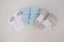 Hudson Baby 3pcs Terry Socks With Non-Skid (0-6M)-16