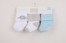 Hudson Baby 3pcs Terry Socks With Non-Skid (0-6M)-17