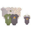 Hudson Baby 5pcs Bodysuit Short Sleeve Set (0-3m/3-6m/6-9m/9-12m)-4