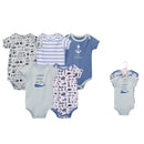 Hudson Baby 5pcs Bodysuit Short Sleeve Set (0-3m/3-6m/6-9m/9-12m)-5