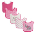 Hudson Baby 5pcs Terry Drooler Bib