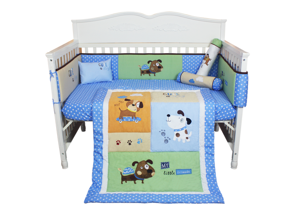 Babydreams 100% Cotton 7 pcs Bedding Set with Embroidery