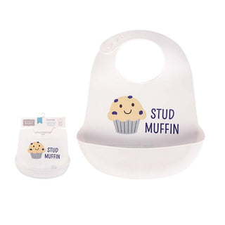 Buy stud-muffin Hudson Baby 1pc Silicone Bib