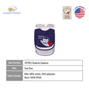 Luvable Friends 4pcs EMB Bib With PEVA Back-12