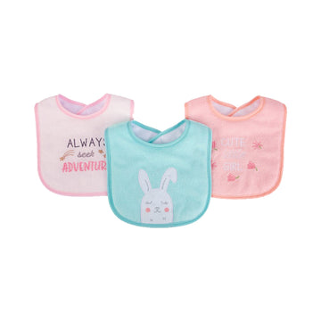 Luvable Friends 3PC Emb Bib with Polyfill - 0