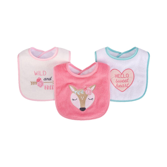 Luvable Friends 3PC Emb Bib with Polyfill