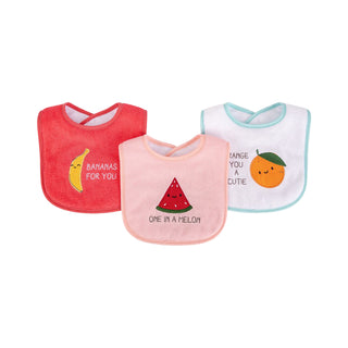 Buy bunny Luvable Friends 3PC Emb Bib with Polyfill