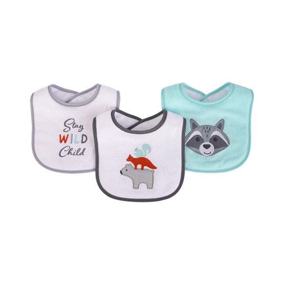 Luvable Friends 3PC Emb Bib with Polyfill