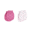Hudson Baby 2 Pairs Scratch Mittens Set (100% Cotton)-4