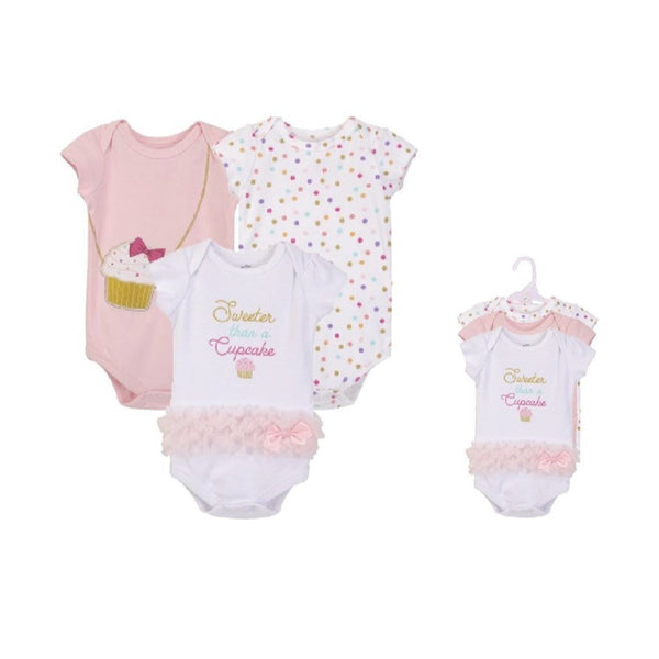 Hudson Baby 3pcs Bodysuit Short Sleeve Set (0-3m/3-6m/6-9m/9-12m)