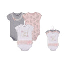 Hudson Baby 3pcs Bodysuit Short Sleeve Set (0-3m/3-6m/6-9m/9-12m)-8