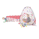 BabyOne Kids Play Tent Ball House with Tunnel (100pcs Balls)-3