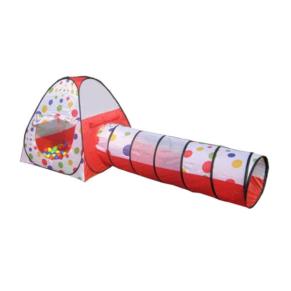 BabyOne Kids Play Tent Ball House with Tunnel (100pcs Balls)