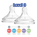 Dr Brown's Wide-Neck Silicone Options+ Replacement Nipple 2pcs-4