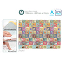 Parklon LaPure Bumper Playmat Animal Shiny Cross Size M(1900 x 1300 x 12mm) (M12)-2