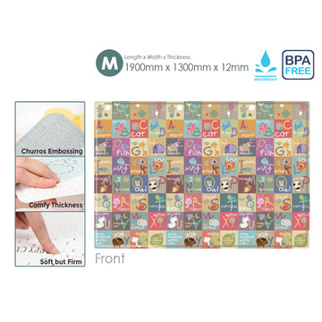 Parklon LaPure Bumper Playmat Animal Shiny Cross Size M(1900 x 1300 x 12mm) (M12) - 0