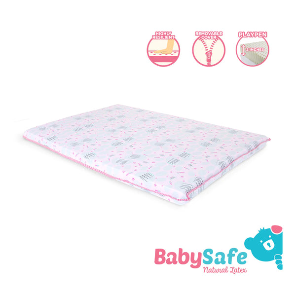 BabySafe Playpen Latex Mattress with Cover Case