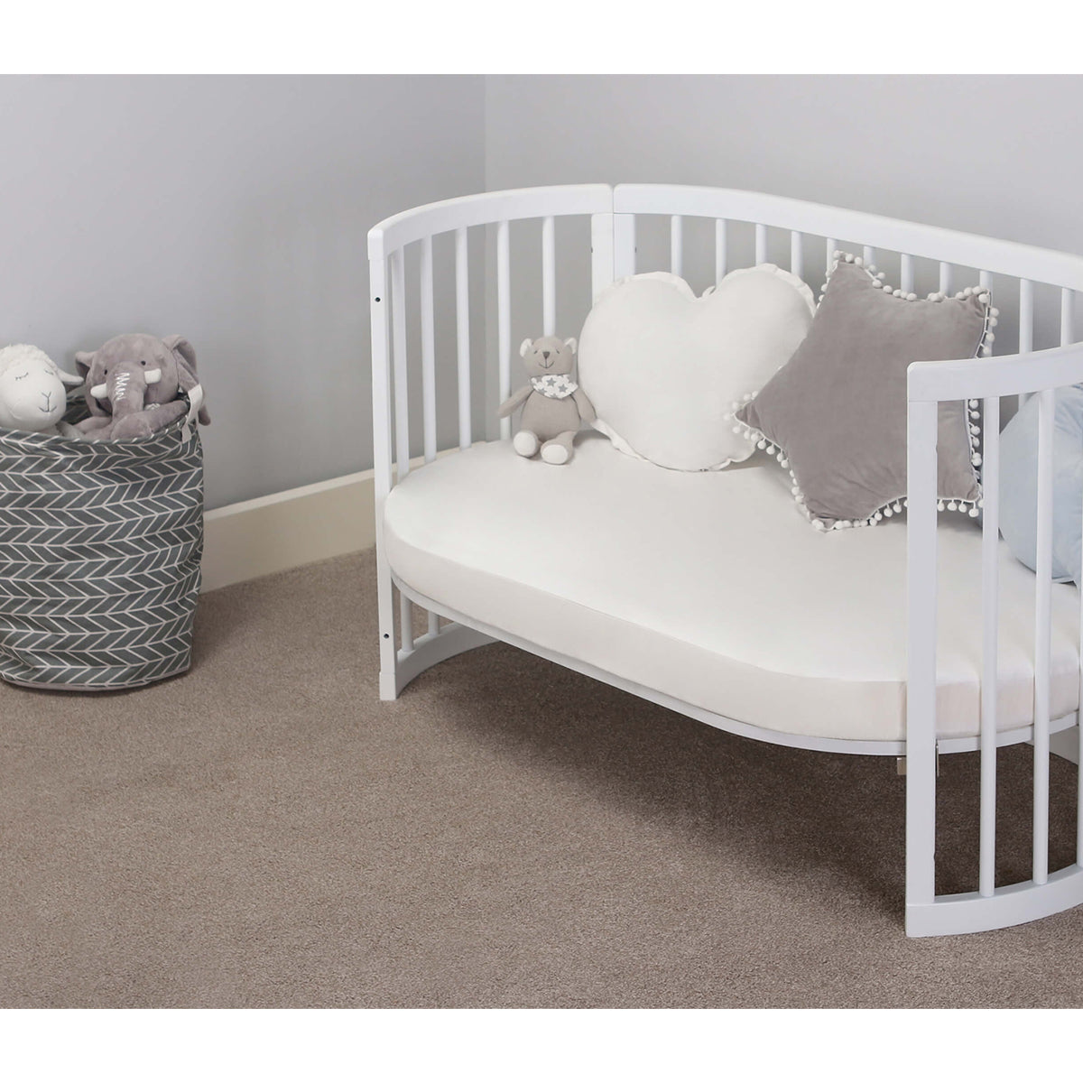 (Pre-order) Australia Boori Oasis Oval Convertible Cot + FREE Pocket Spring Mattress - ETA End Oct
