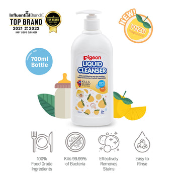 Pigeon 100% Food Grade Bottle Liquid Cleanser Yuzu Collection (700ml) - 0