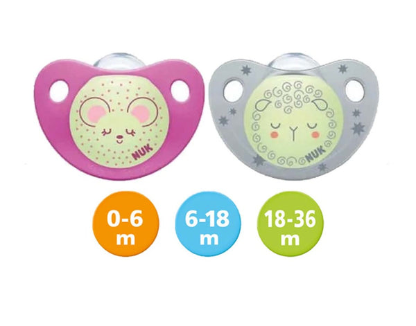 NUK Night/Day Silicone Soother (2PCS/pack)