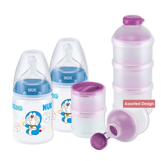 NUK Value Bundle (2 x150ml PP Bottle + Milk Powder Dispenser) (Promo)