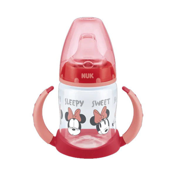 NUK Premium Choice PP 150ml Mickey/ Minnie Mouse Temperature Control Learner Bottle
