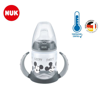 NUK Premium Choice PP 150ml Mickey/ Minnie Mouse Temperature Control Learner Bottle