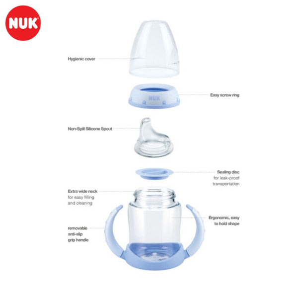 NUK Premium Choice PP 150ml Mickey/ Minnie Mouse Temperature Control Learner Bottle