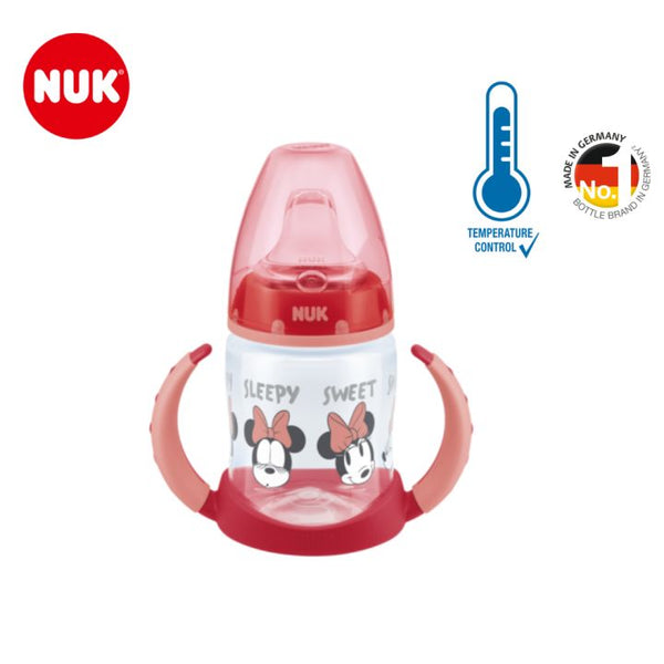 NUK Premium Choice PP 150ml Mickey/ Minnie Mouse Temperature Control Learner Bottle