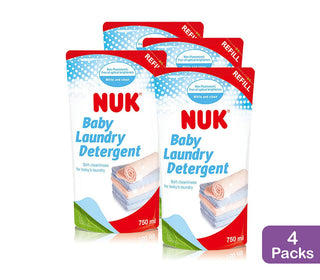 NUK Baby Bottle Cleanser 750ml Refill Packs x3 + Laundry Detergent Refill Packs x4 Bundle (Promo)