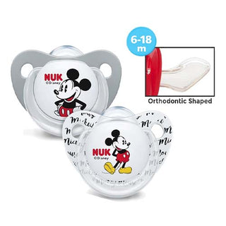 NUK Mickey Silicone Soother 2pcs