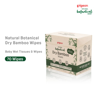 Pigeon Natural Botanical Dry Bamboo Wipes 70 Sheets(Promo)