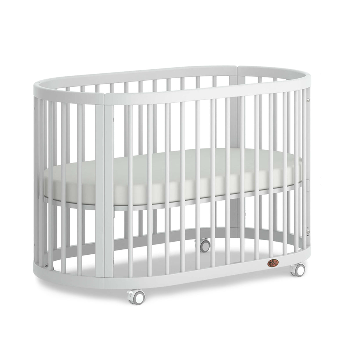 (Pre-order) Australia Boori Oasis Oval Convertible Cot + FREE Pocket Spring Mattress - ETA End Oct