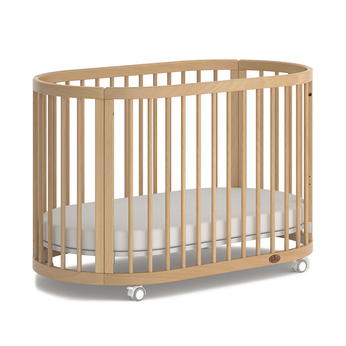 (Pre-order) Australia Boori Oasis Oval Convertible Cot + FREE Pocket Spring Mattress - ETA End Oct