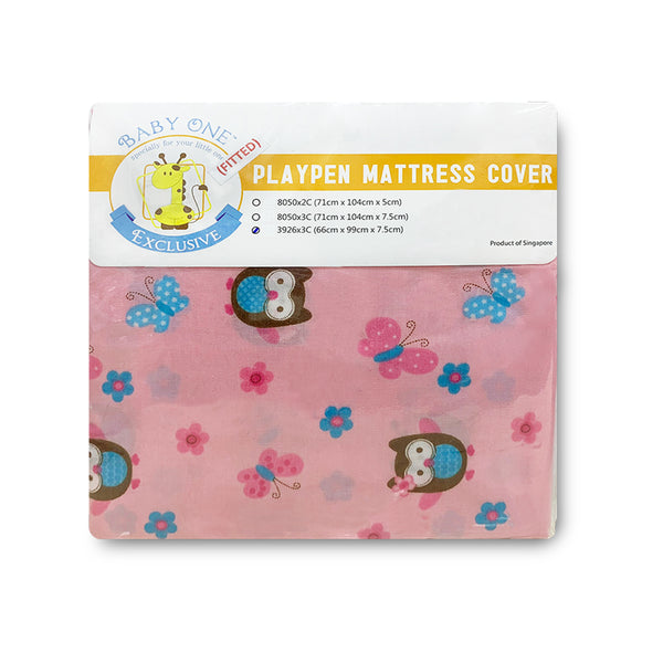 BabyOne 100% Cotton Playpen/Baby Cot Fitted Sheet Cover