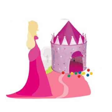 BabyOne Princess Castle Kids Play Tent Ball House - 0