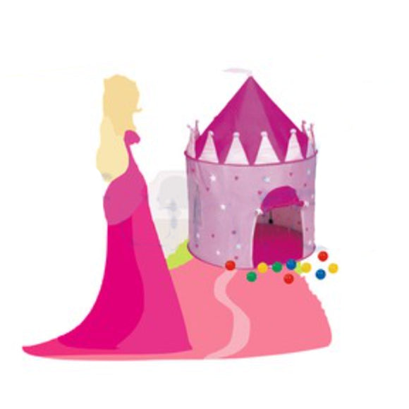 BabyOne Princess Castle Kids Play Tent Ball House